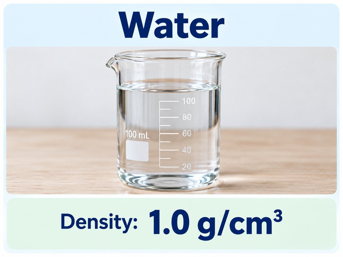 Water density example