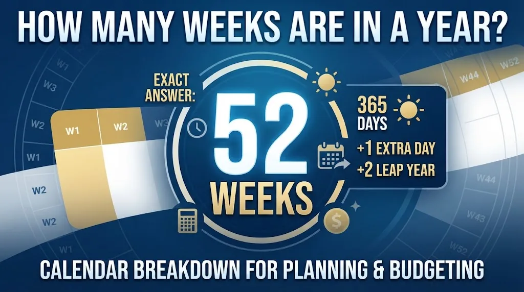 How Many Weeks Are in a Year? Exact Answer and Calendar Breakdown