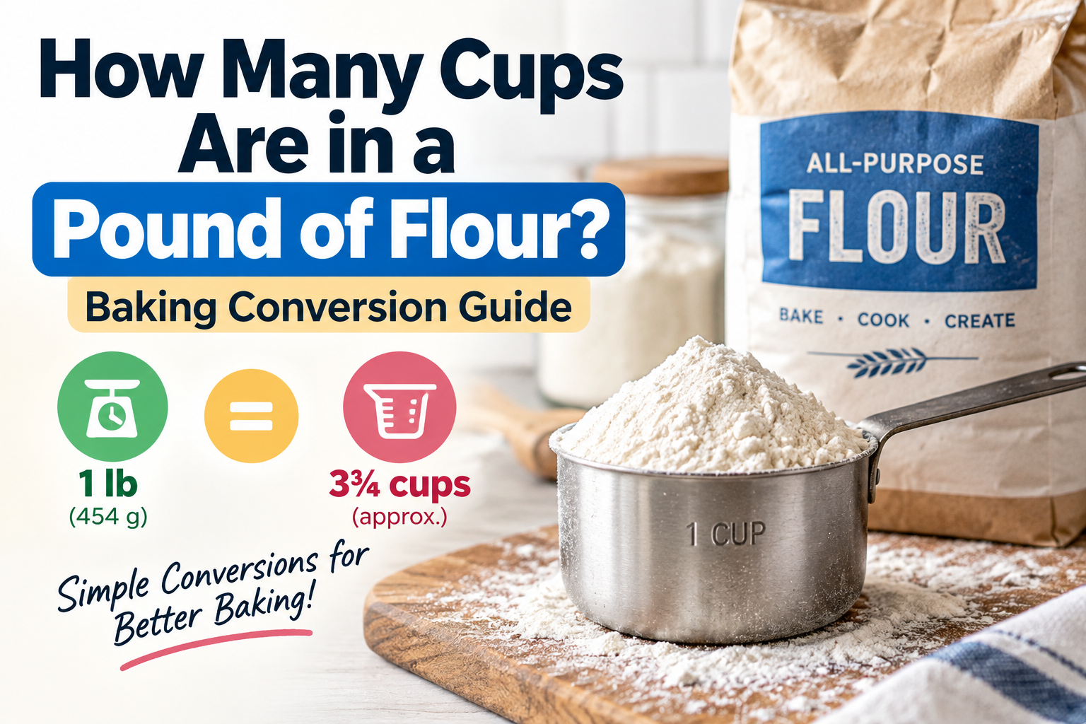 How Many Cups Are in a Pound of Flour? Baking Conversion Guide