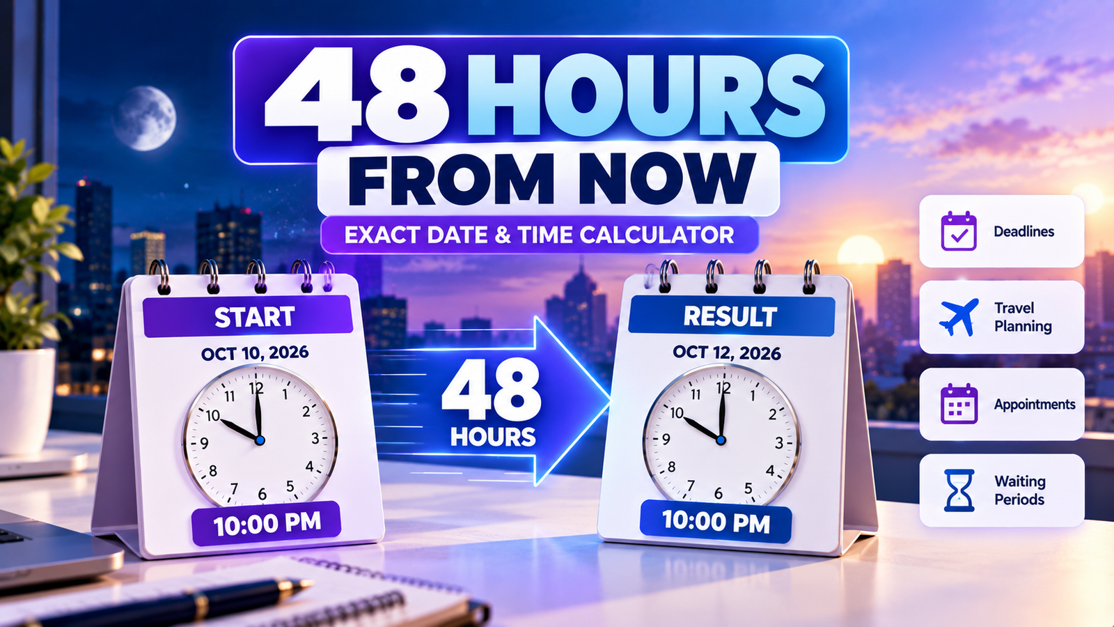 48 Hours From Now: Exact Date & Time Calculator