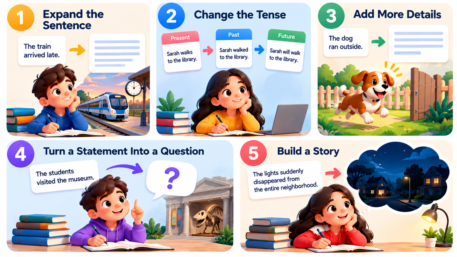 Five useful ways to practice with a random sentence