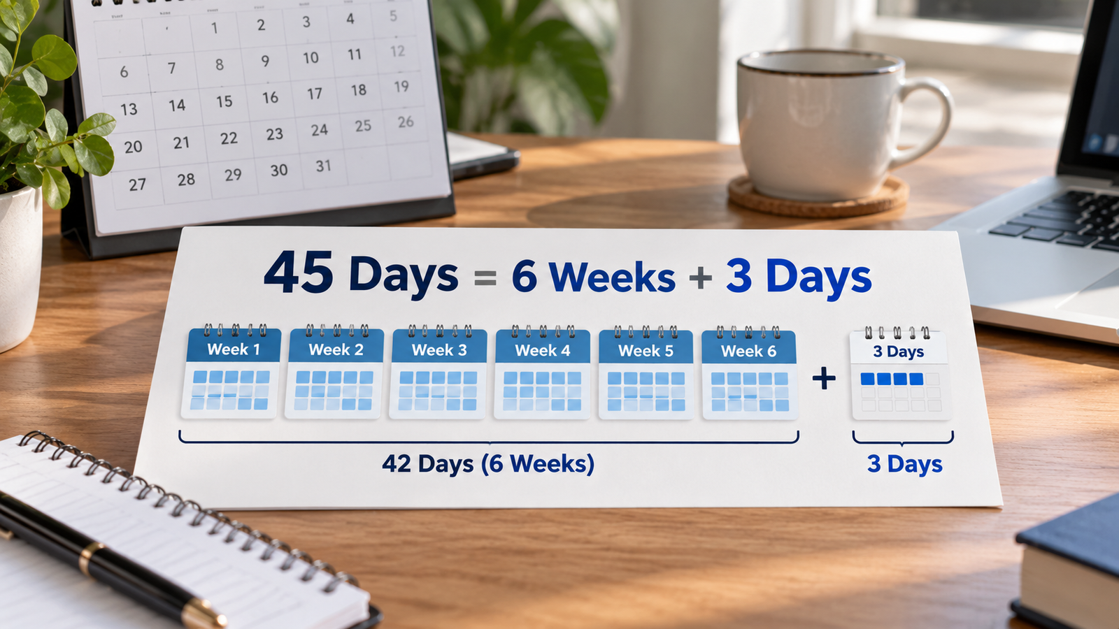 How to calculate 45 days from a starting date