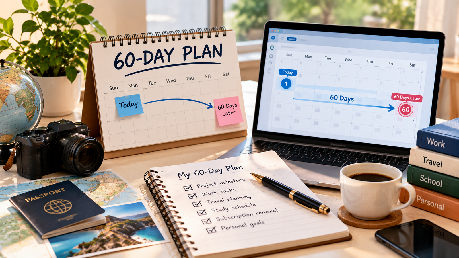 Comparison between 60 days and two calendar months