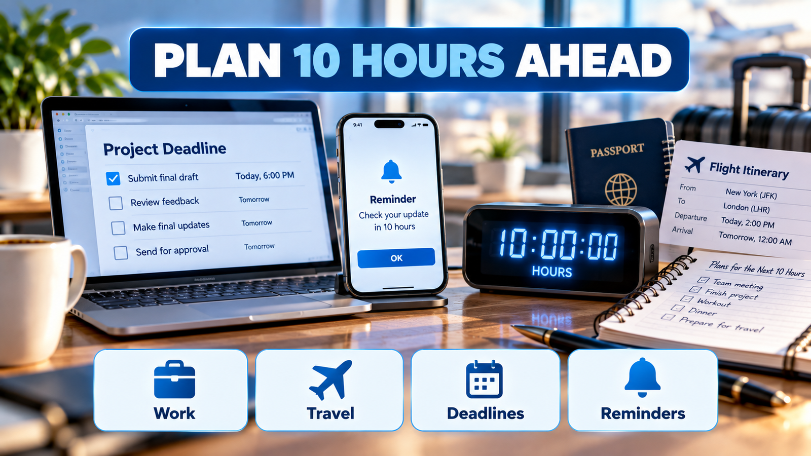 Ten hour calculation crossing midnight into the next day