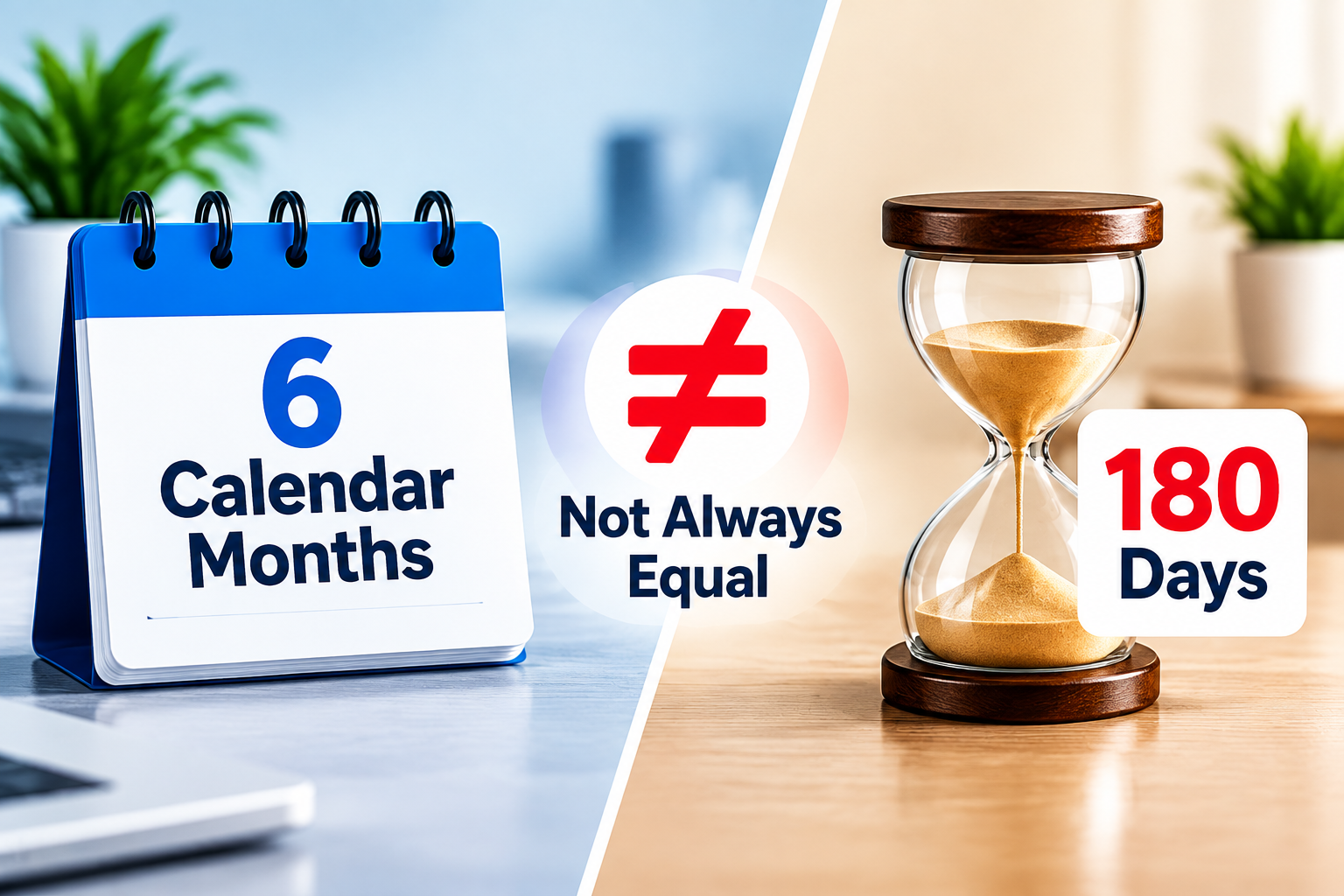 Timeline showing adding six months to a date