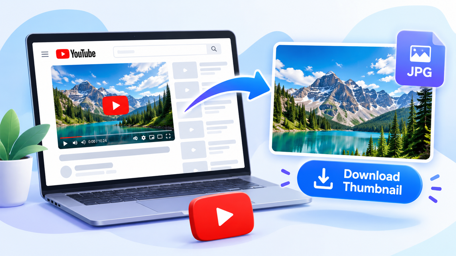 YouTube video thumbnail being saved as an individual image file
