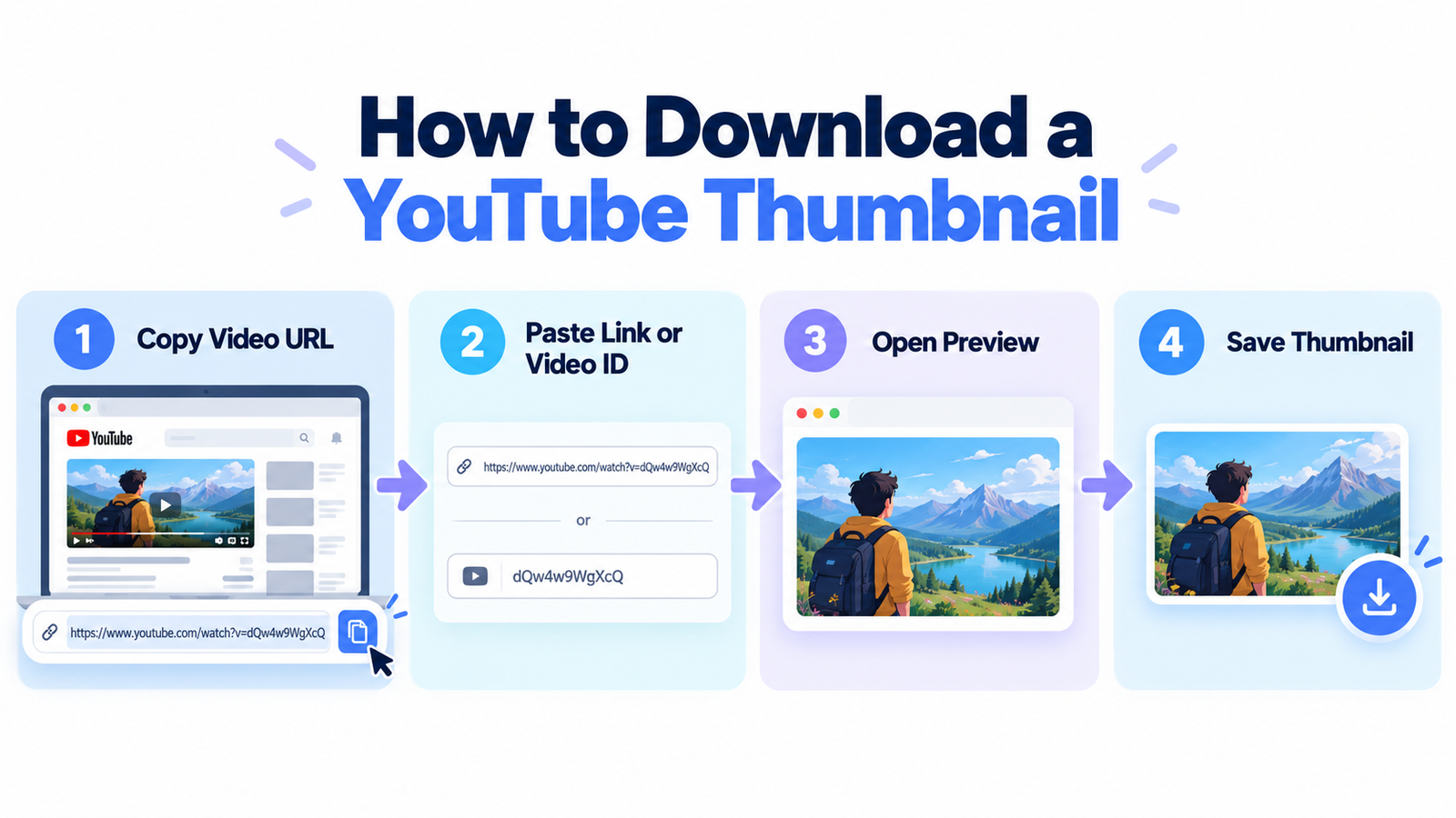 Step-by-step process to find and download a YouTube video thumbnail