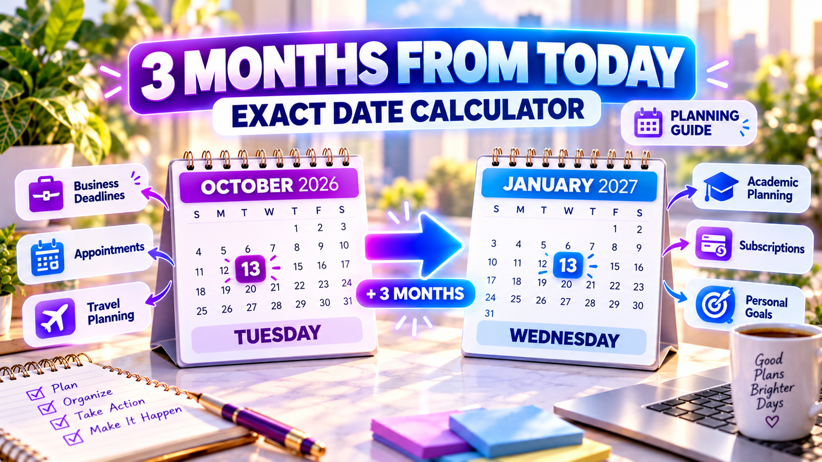 3 Months From Today